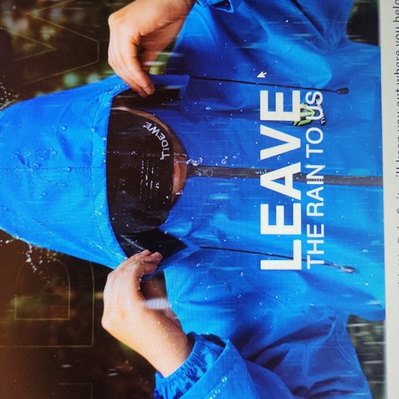 TideWe rain suit brown waterproof breathable lightweight rain gear Medium New - Picture 8 of 8